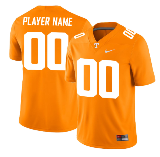 Youth Tennessee Volunteers Customized Orange Stitched Game Jersey